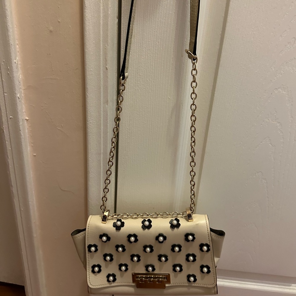 Zac Zac Posen Eartha Small Chain Shoulder-pearl flowers